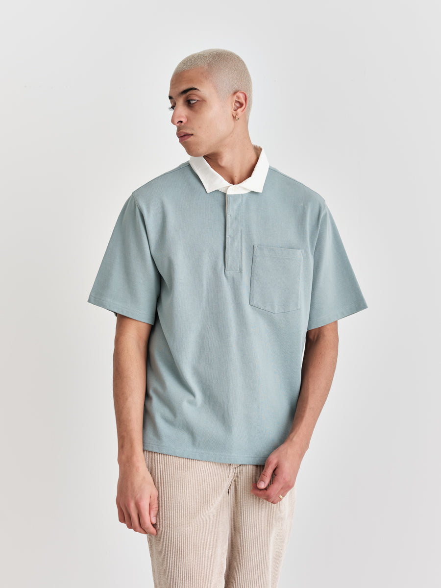 Doon S/S Rugby Shirt Rugby Light Blue