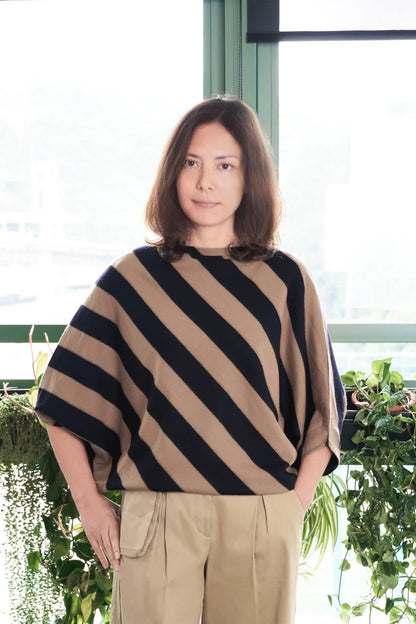 Claire Top Chalk Stripe