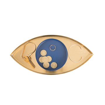 The Eye Gold And Blue Tray