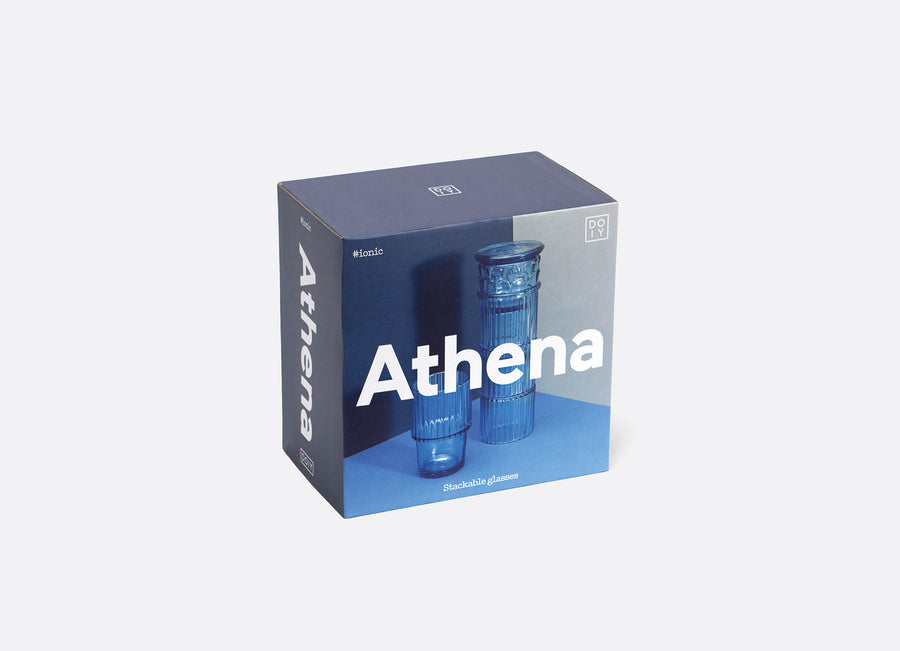 Glasses, Athena, Blue