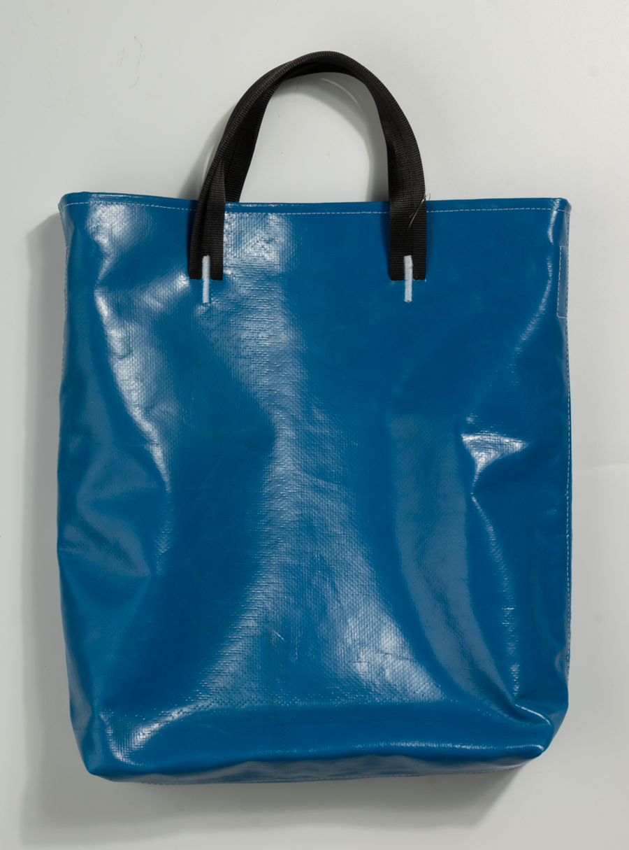 F202 LELAND Tote Bag Small (Blue Printed)