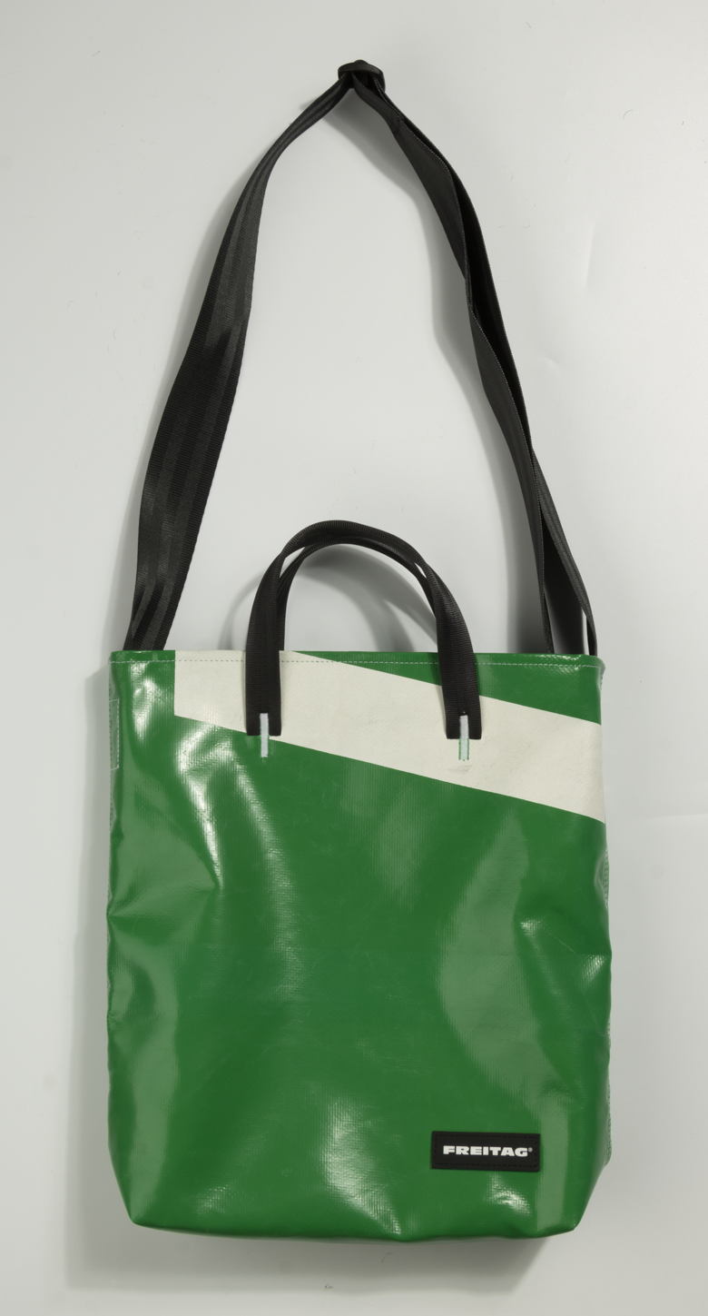F202 LELAND Tote Bag Small (Green White)