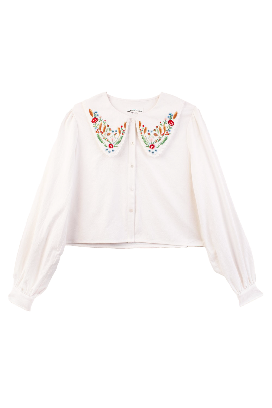 Foxglove Shirt Multi Embroidery
