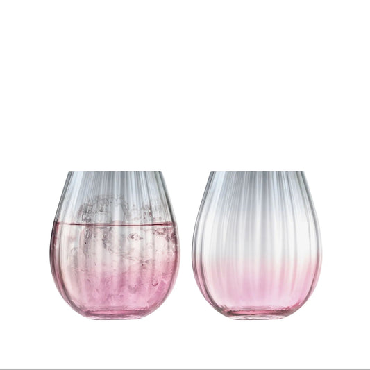 Dusk Tumbler 425ml Pink/Grey x 2