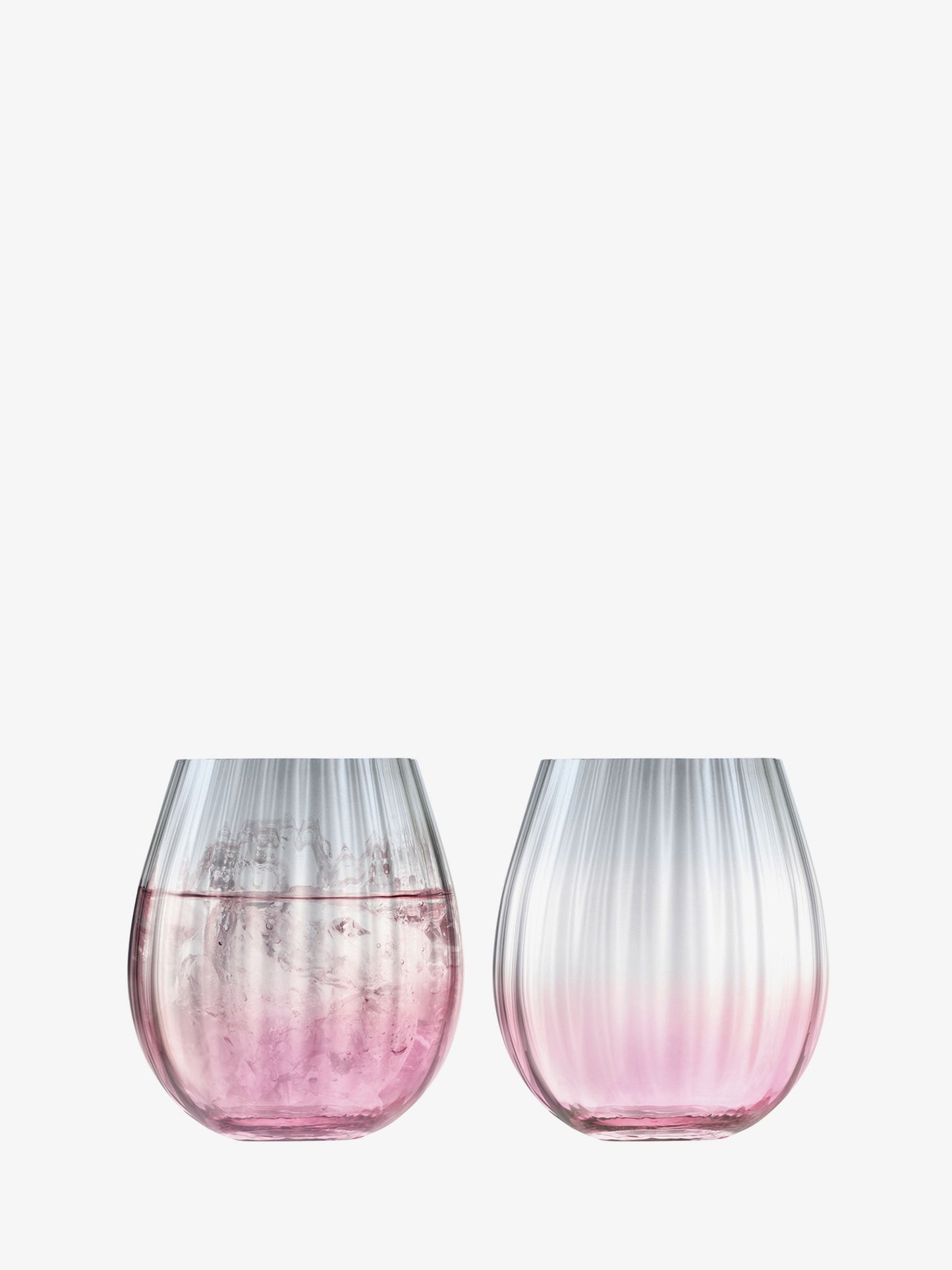 Dusk Tumbler 425ml Pink/Grey x 2