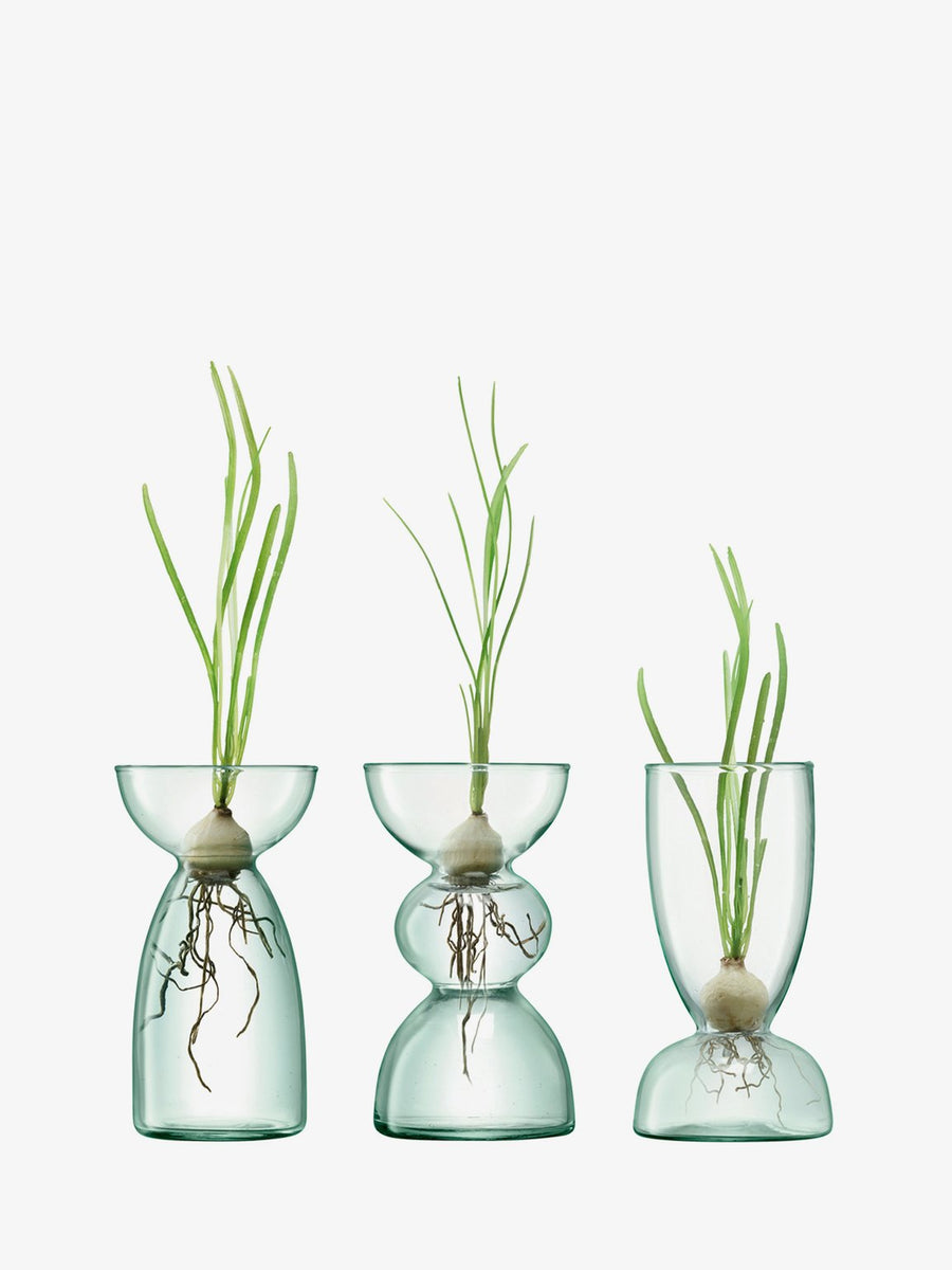 Canopy Trio Vase Set H13cm Clear