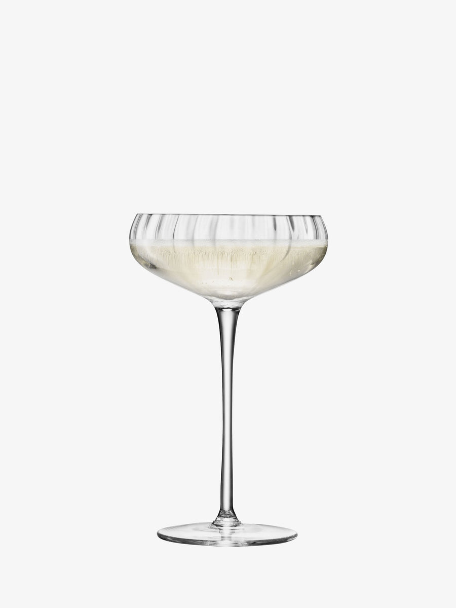 Aurelia Champagne Saucer 300ml Clear Optic x 4