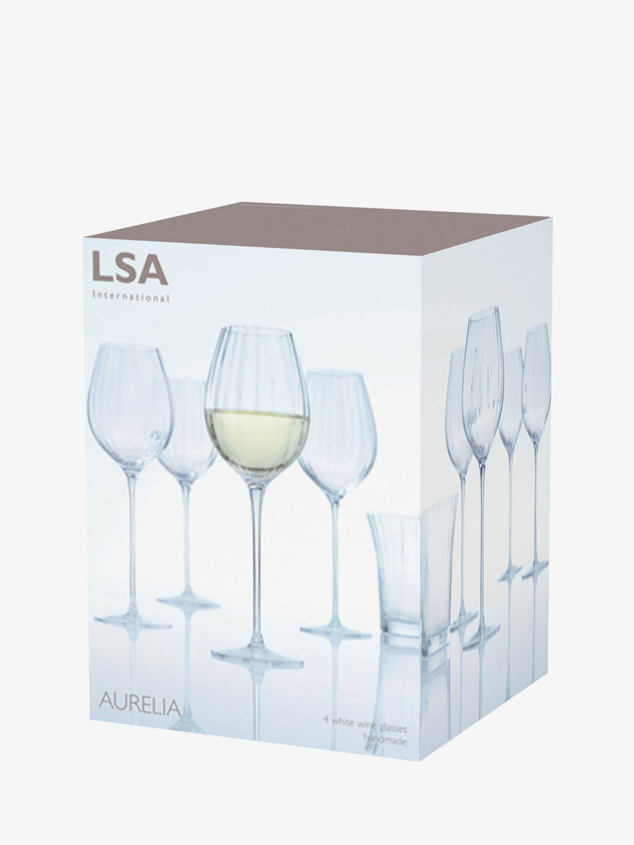 Aurelia White Wine Glass 430ml Clear Optic x 4