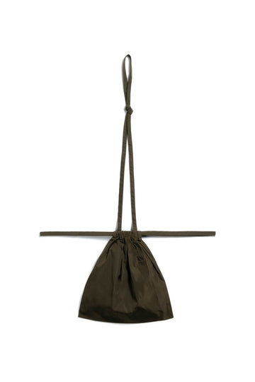 Drawstring Bag with Strap 30x30cm Khaki