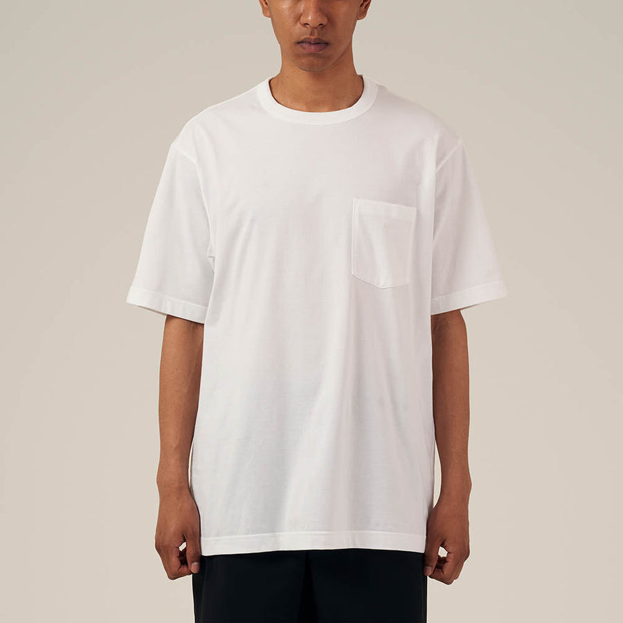 High Gauge Pocket T-Shirt White