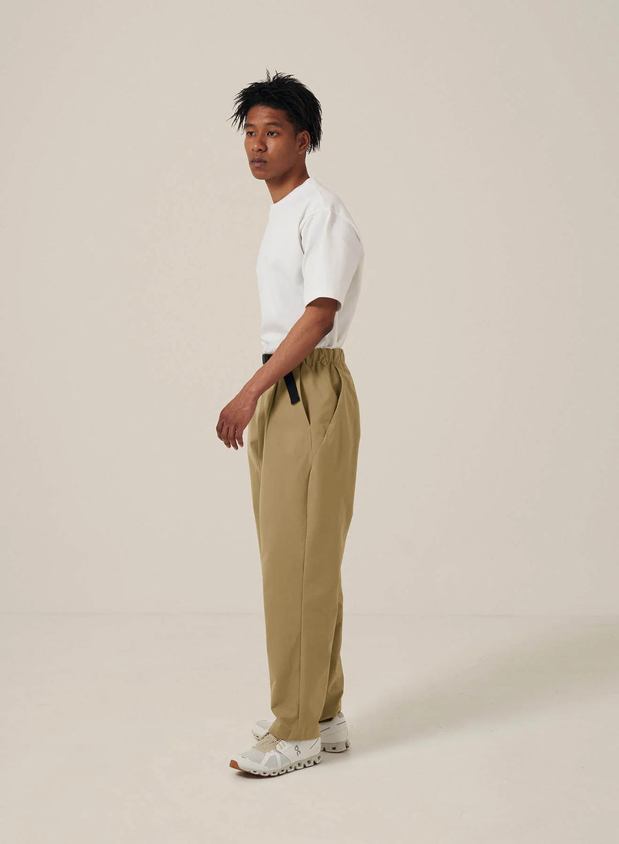 Goldwin, pants for men - One Tuck Tapered Stretch Pants, Clay Beige