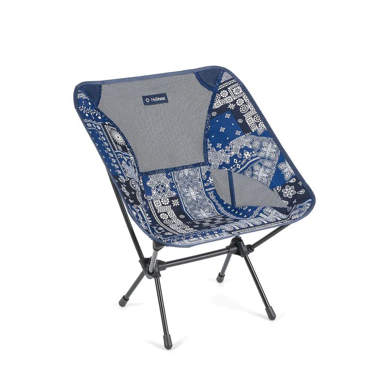 Camping Chair One Blue Bandanna Quilt/F10 Black