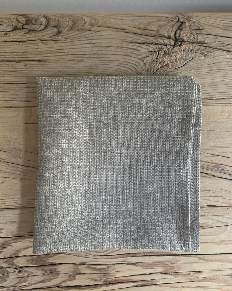 Linen Waffle Towel Grey M