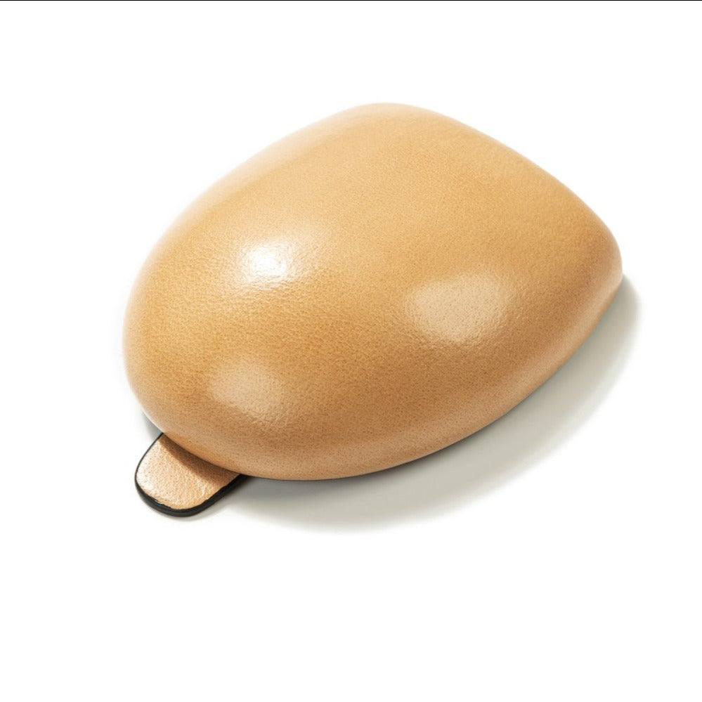 Small Coin Case "Tacco" Egg Shaped Natural