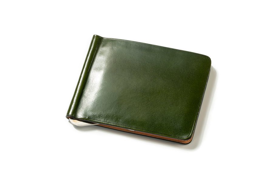 Bi-Fold Wallet With Clip, 8 Slots Dark Green