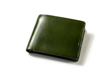 Bi-Fold Wallet Coin Pocket 4 Card Slots Dark Green