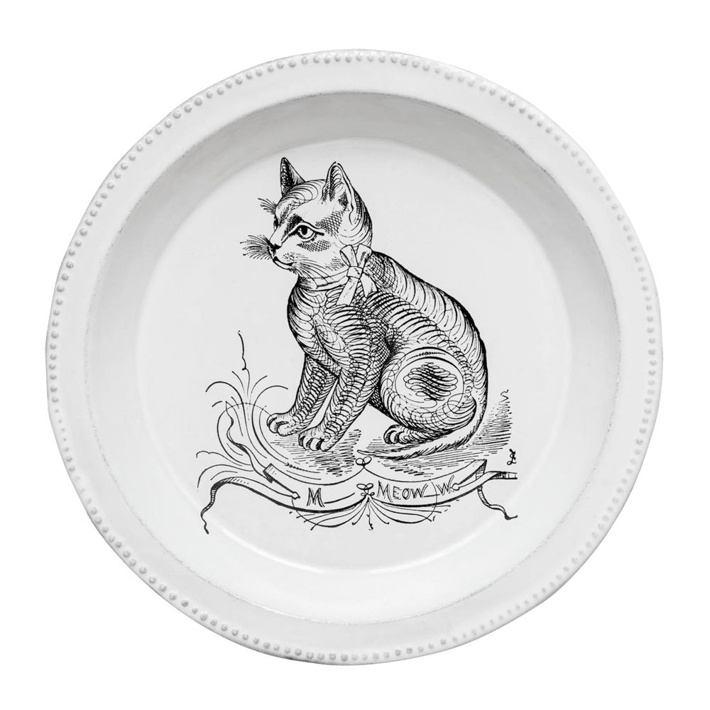 John Derian Scenario Cat Soup Plate
