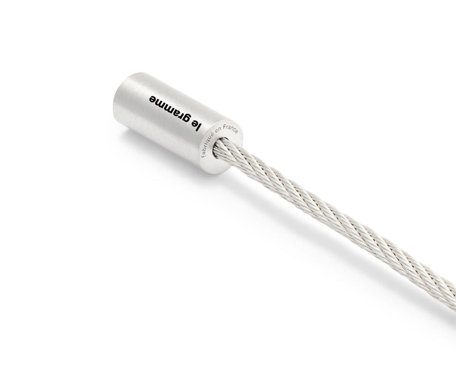 Bracelet Cable 9g - Lisse Brosse - Silver 925