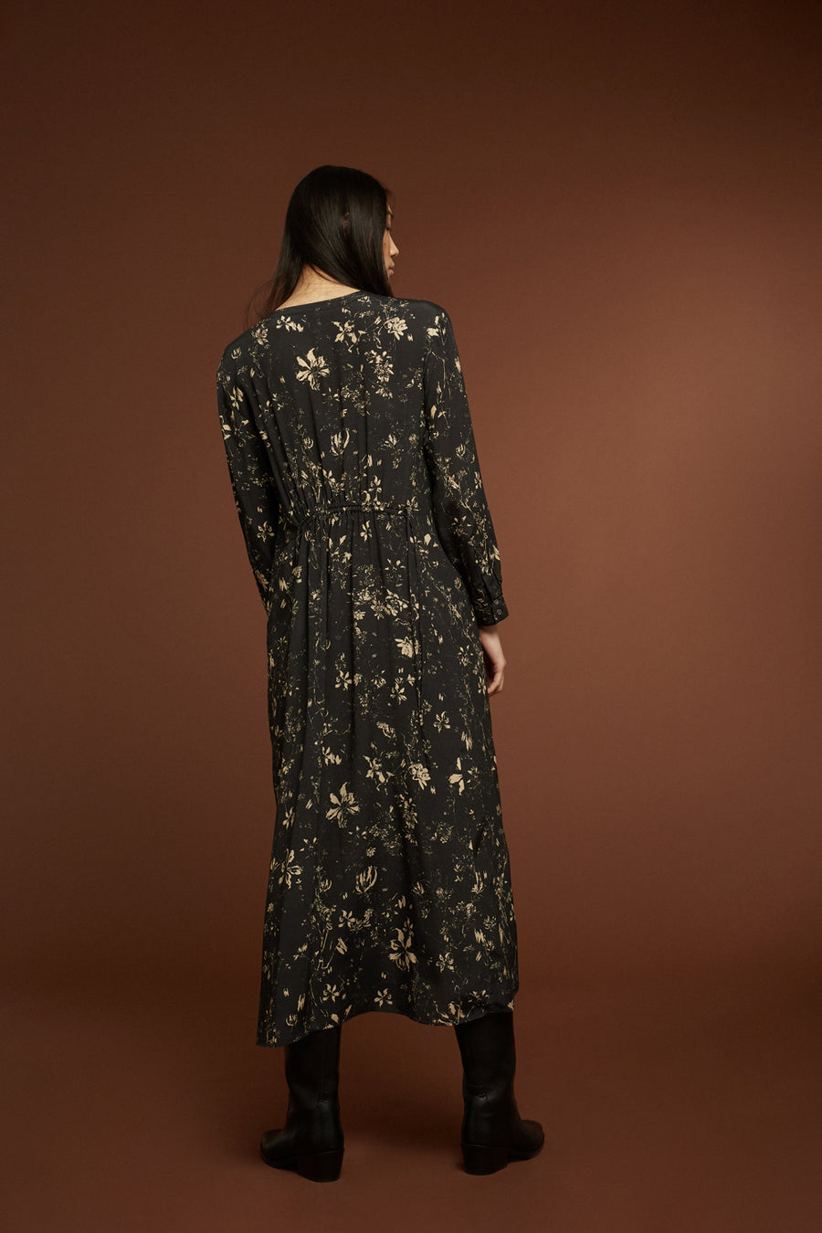 Libellule Dress Noir/Ecru