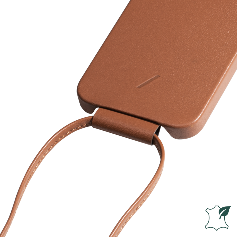 Leather Sling For Magnetic Clic Case-Tan
