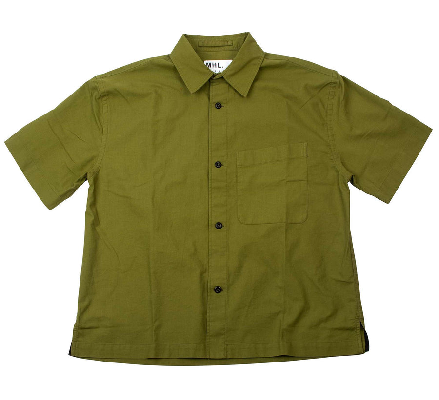 S/S Worker Shirt Textured Cotton / Kgz Khaki (men)
