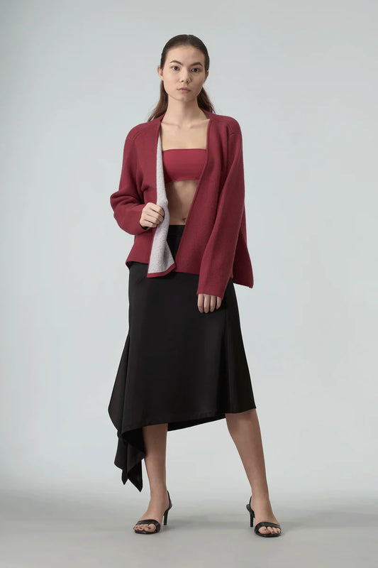 Martin Cashmere Cardigan Red Multi