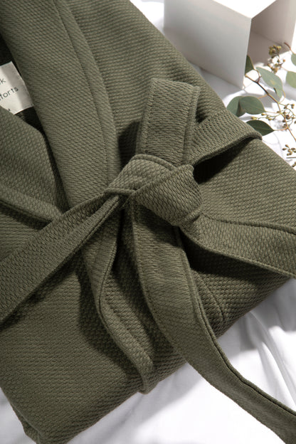 Cobble Bathrobe Forest Green