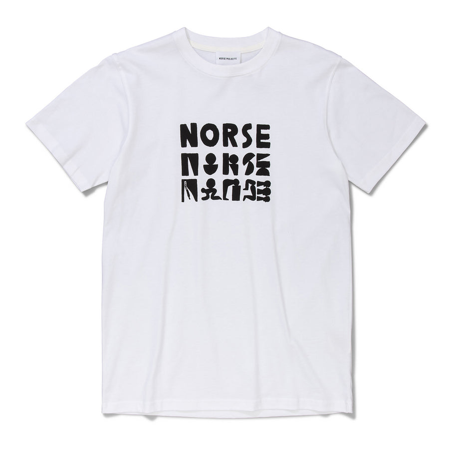 Norse Projects x Geoff McFetridge Niels Norse Logo White (men)