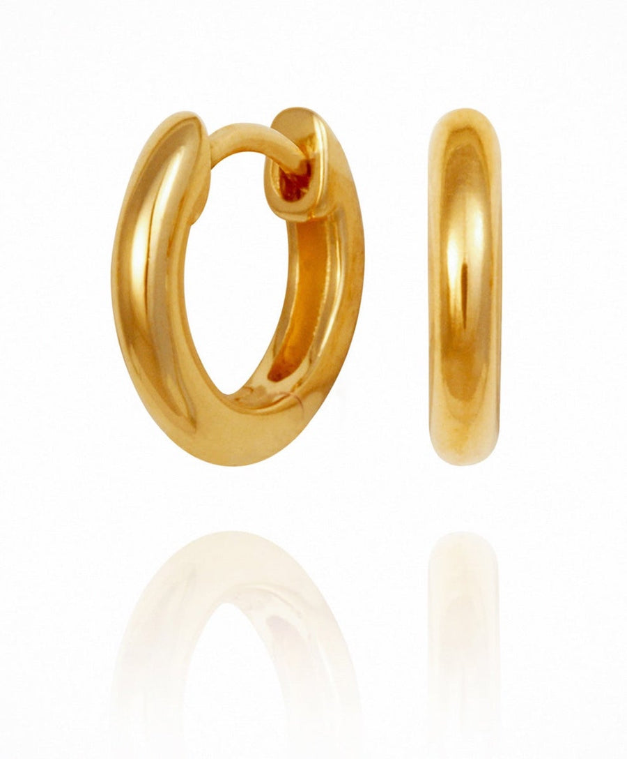 Omega Small Hoops Gold