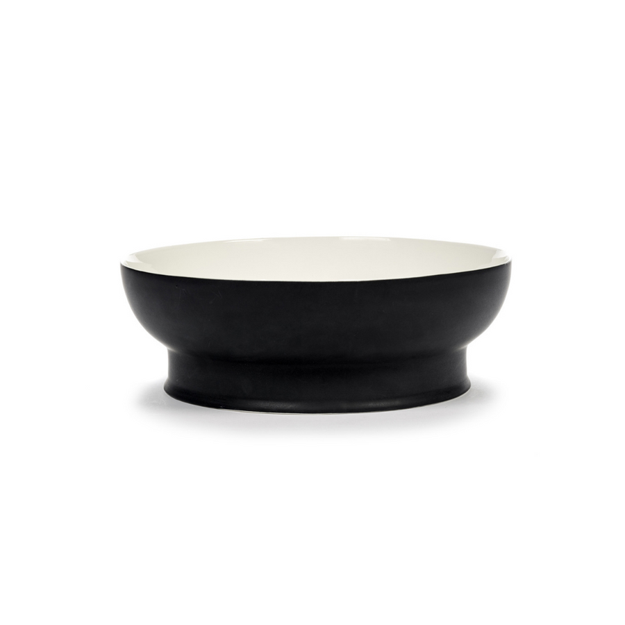 Bowl D28 cm Ra Black/Off-White