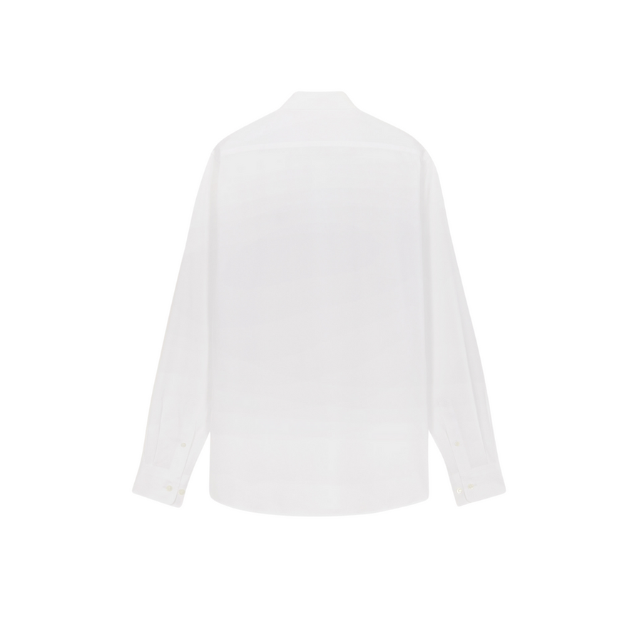 Fox Head Embroidery Classic Shirt White (Men)