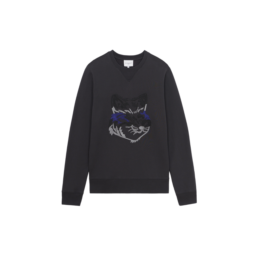 Big Fox Embroidery Regular Sweatshirt Anthracite (Men)