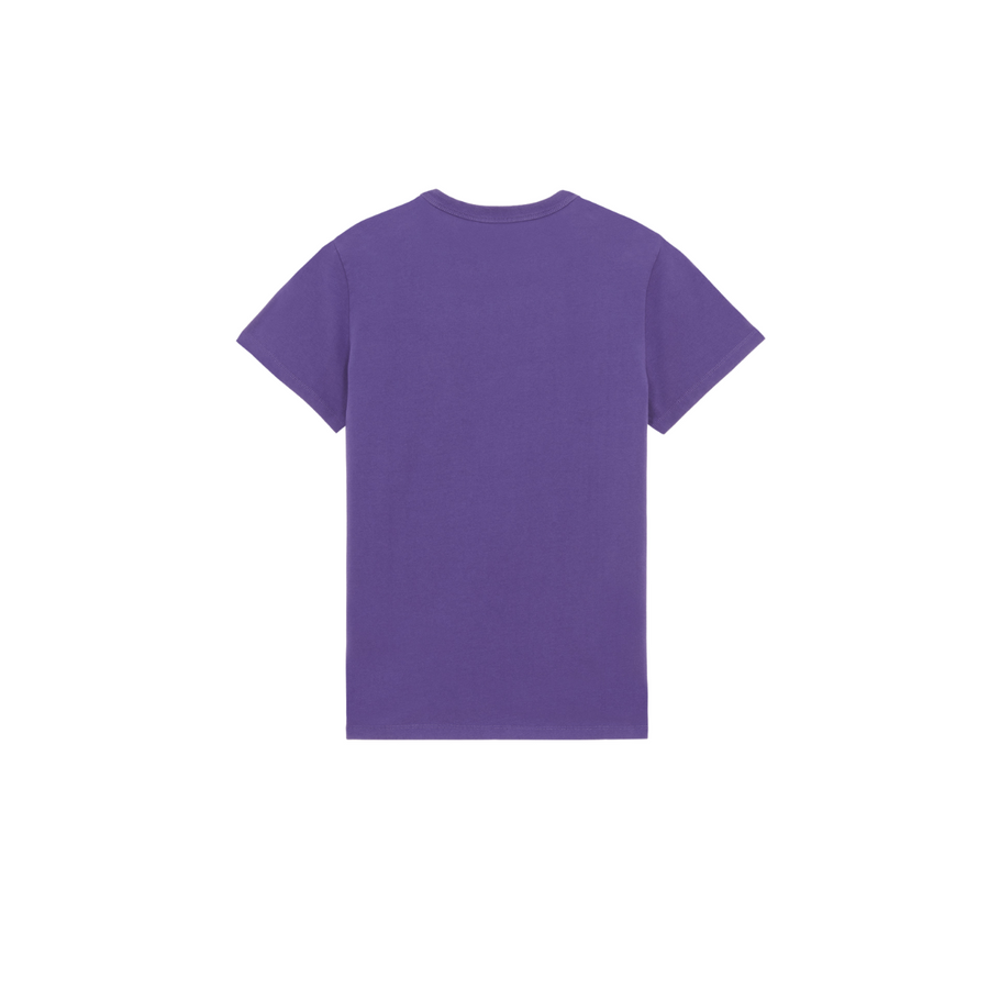 Pixel Fox Head Patch Classic Tee-Shirt Purple