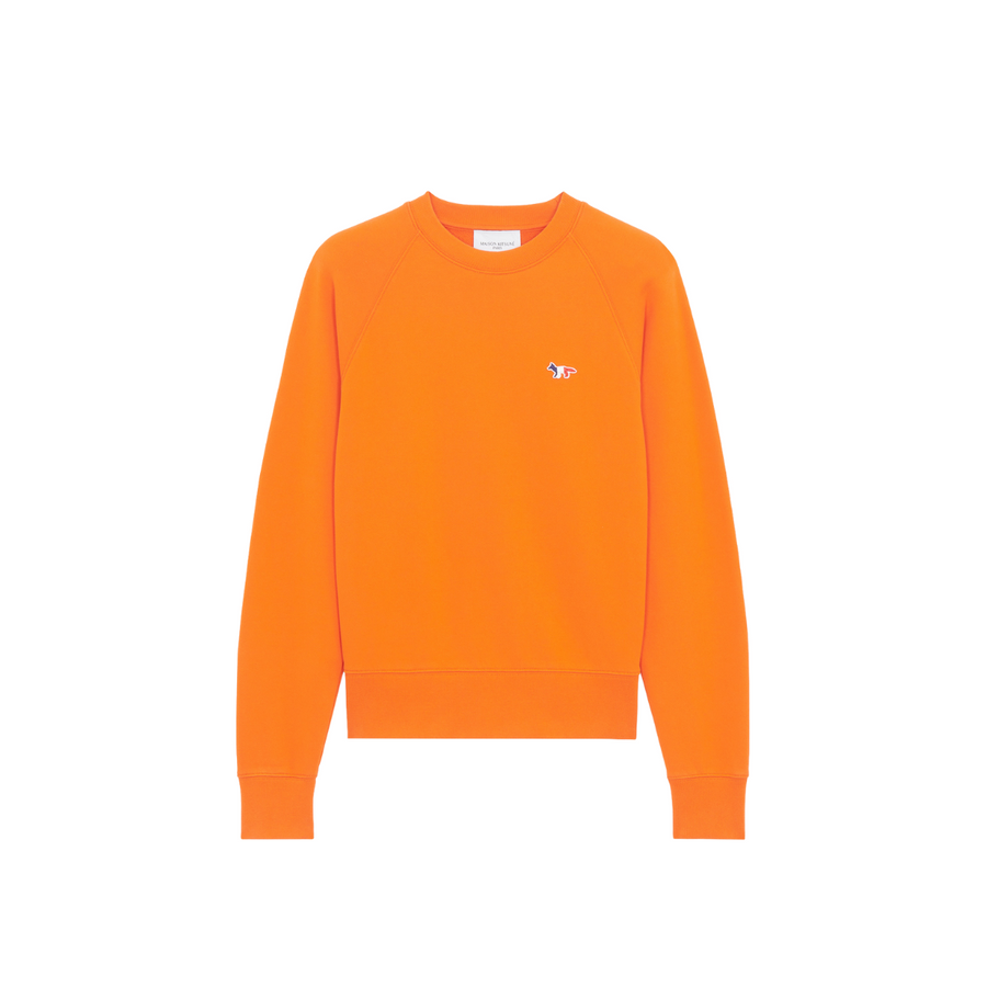 Tricolor Fox Patch Adjusted Sweatshirt Orange (Women)