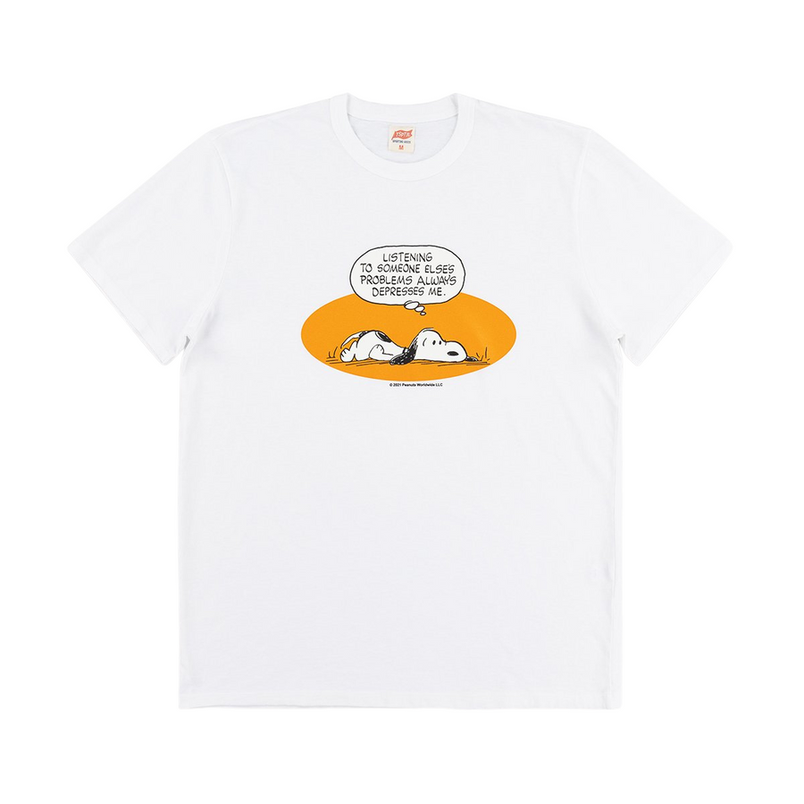 Snoopy Problems T-Shirt White (Unisex)