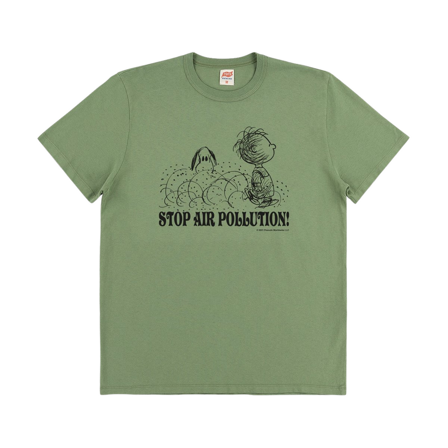 Stop Pollution T-Shirt Olive (Unisex)