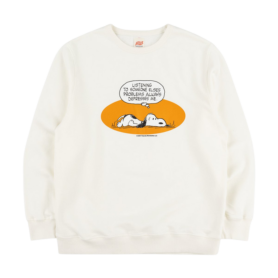 Snoopy Problems Sweatshirt White (Unisex)