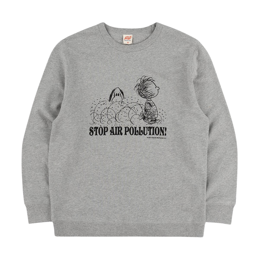 Stop Pollution Sweatshirt Grey Marl (Unisex)