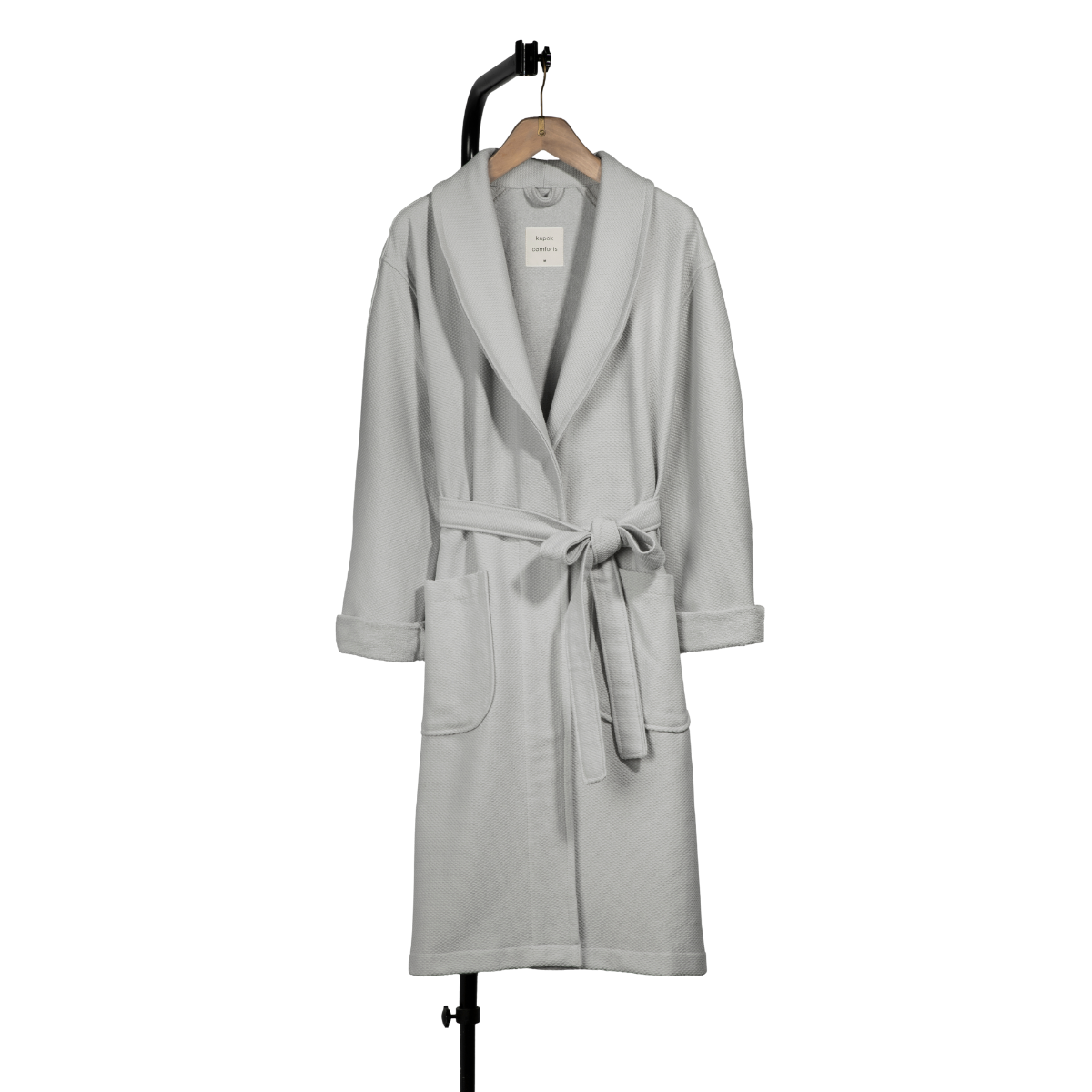 Cobble Bathrobe Light Grey