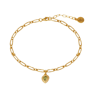 Tale Anklet Gold Cross Brushed/Polished Back