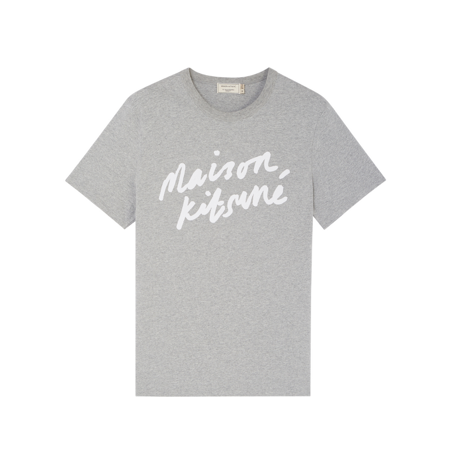 Handwriting Classic Tee-Shirt Grey Melange (Men)