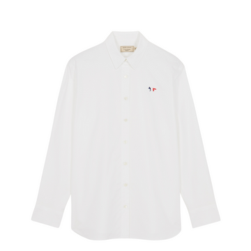 Tricolor Fox Patch Classic Shirt White (Women)