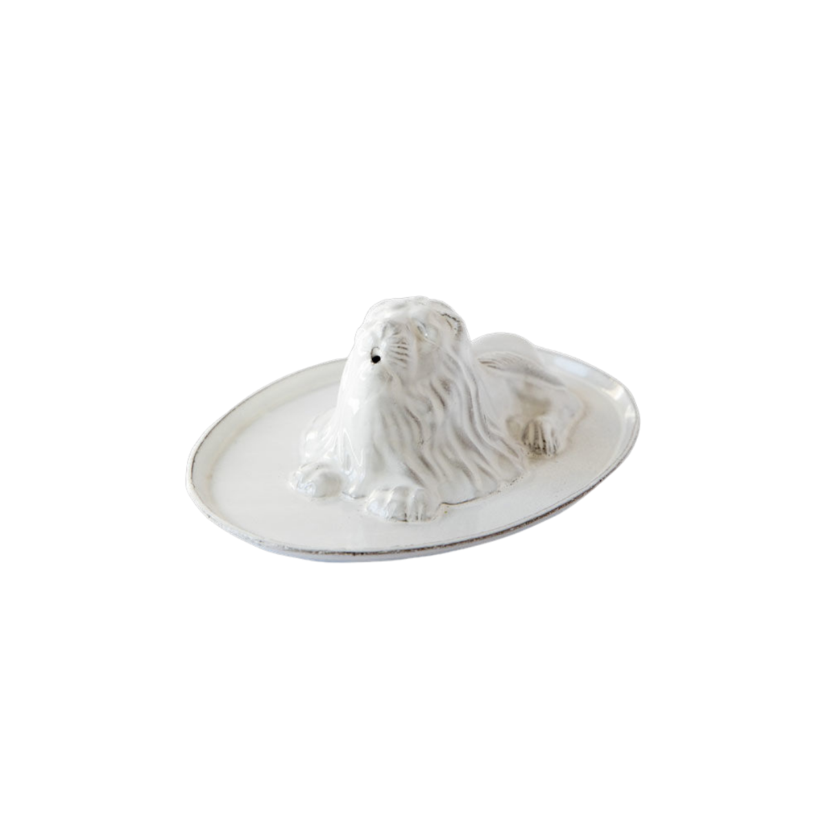 Astier de Villatte Lion Large Lion Incense Holder kapok