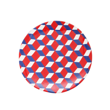 Tricolore cube Saucer