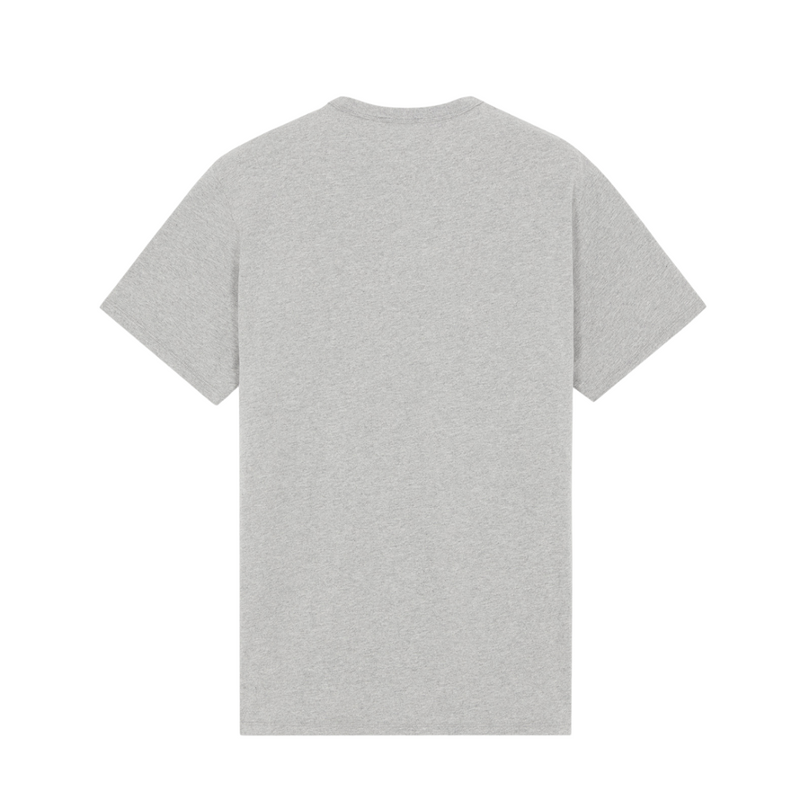 Chillax Fox Patch Classic Tee-Shirt Grey Melange (unisex)