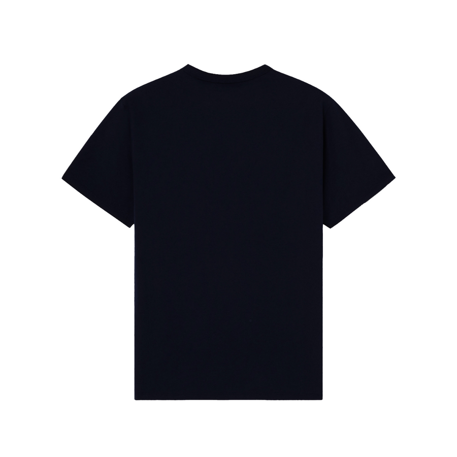 Navy Fox Patch Classic Pocket Tee-Shirt Black (mens)