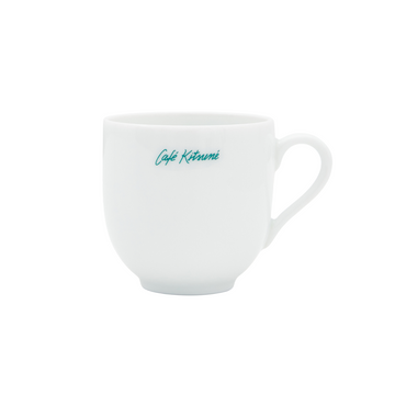 Cafe Kitsune Blanche Cups 5,5cm + Saucer 12cm Packaging Green U