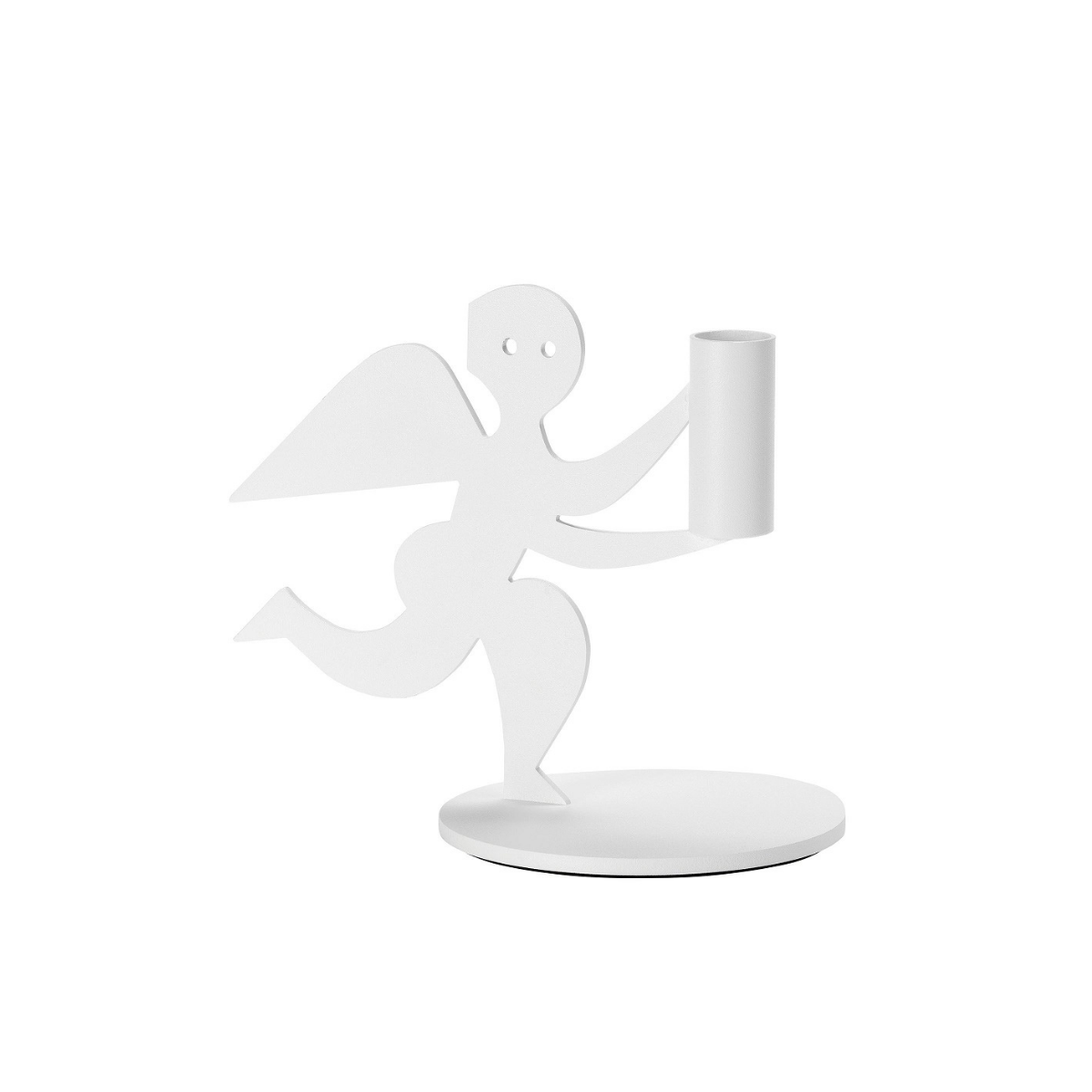 Angel Candle Holder White