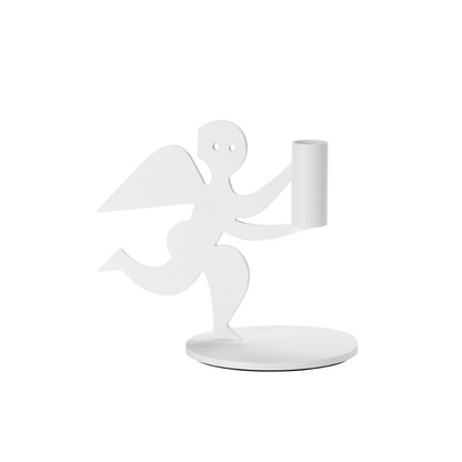 Angel Candle Holder White