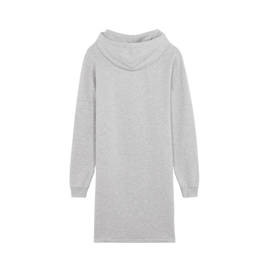 Rue De Richelieu Hoodie Dress Grey Melange
